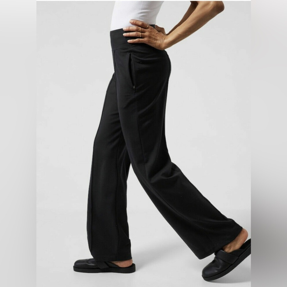 Athleta Eastbound Wide Leg Pants Black